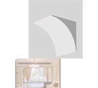 Door Arch Set Made of high-Density Foam, 2-piece pre-Formed semi-Circle Profile, Simple, Lightweight DIY Decorative Part for the Individual Design of Living and(21x21x21cm)
