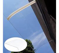 Door Awnings,Invisible Window Canopy Door Awning,Polycarbonate Canopy Awning-Clear Sun Shade,Multi-Purpose Awning for Front Back Door Rain Shelter Cover,Outdoor Garden Porch Entrance Panel,