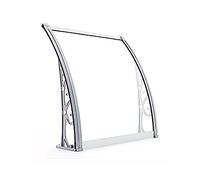 Door Awnings,Window Awning Door Canopy 24x47in, Modern Polycarbonate Front Door Canopy, Patio Awning Canopy Window Door Cover, Rain Snow Sunlight Protection Hollow Sheet Maintenance-Free