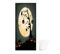 Door Banner Background Fabric For Holiday Party And Seasonal Indoor Outdoor Festive Hanging Display Flag Vol 1 (Black1, 200X90CM)