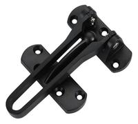Door Bar Restrictor, Lock Bolt,2Pcs Household Security Guard Zinc Alloy Hasp Latch Chain Home Window Cabinet Hotel Locks(Black)