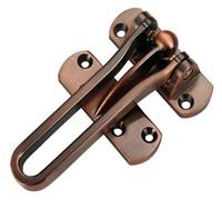 Door Bar Restrictor, Lock Bolt,2Pcs Household Security Guard Zinc Alloy Hasp Latch Chain Home Window Cabinet Hotel Locks(Red)