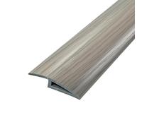 Door Bar Transition Strip, Carpet to Tile Divider Strip, Self-Adhesive, Vinyl, Suitable for Doorways Tile Vinyl Floor Laminate Planks, Bridge The Height(Gray,4cm/0.1Ft x 1m/3.28Ft)