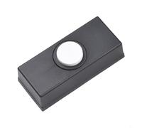 Door Bell Button Chime Bell Push Press Button Black Inserts Wall Plastic Hard Wiring Convenient Replacements, Stable Wired Connection