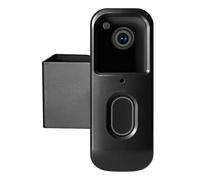 Door Bell Holder - Video Mount Resist Theft Resistant Lock Suport Black ABS Fixing Easy Installation Bracket Security Solution for Rental Property |