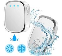 Door Bell Loud Wireless Doorbell with 4 Level Volume, 300M Range, 36 Chimes Ringstones IP44 Waterproof Wall Plug-in Cordless Door Chime Kit, 1000ft Long Range Door Ring Chime Kit Adjustable Volume