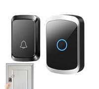 Door Bell Ringer Wireless - Smart Apartment Doorbell | Waterproof Remote Door Chime Kit | Long Range Plug-in Bell | LED Flash Wireless Ring for, Hotels, Garages, Villas, Gardens, Hospitals