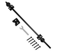 Door Bolt 12/18" Bolt Gate Drop Rod for Wood Fence Heavy Duty Iron Ground Latch Hardware for Wooden Gater and Holding Doors(18inch,1pc)