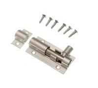 Door Bolt Barrel Slide Lock 50Mm 2 Inch Aluminium + Screws Pack Of 3