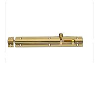 Door Bolt, Polished Brass Barrel Slide Lock, for Bathroom Toilet Gate and Shed Doors (Brass Color,8 Inch)