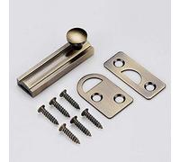 Door Bolts for Internal Doors, 2/8inch Heavy Duty Sliding Surface Door Lock Bolt, Brass Latch Sliding Door Lock, Mounted Slide Bolt for All Types of Internal Doors ( Color : Bronze , Size : 2inch )