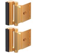 Door Bolts Lock Stops Aluminium Locks 3" Stopper Chain 1/2Pcs(2PCS Gold)
