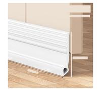 Door Bottom Seal Self-Adhesive Door Bottom Seal Strip, 1M TPE(S White 28mm)