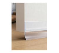 Door Bottom Seal, Self Adhesive Door Sweep for 0-18mm Gaps, PVC | Draft Stopper Strip for Dust, Water and Noise, Cut to Fit Interior Doors(Clear,3-pack 100x3.6cm)