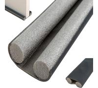 Door Bottom Sealing Strip, Door Draft Stopper, Under Door Draft Noise Blocker, Window Breeze Blocker, Adjustable Draft Door Closers, Home Essentials (Gray,2pcs)
