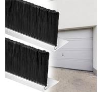 Door Brush Seal Sweep - 0.3in Thick, 2 PCS, 2.8in Height, Aluminum Weather Stripping for CABI, Display Cases & Door Bot - Noise & Dust BER