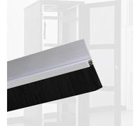 Door Brush Sweep,Dustproof Garage Door Seal Kit - H-Shape Aluminum Brush Sweep for Warehouse, Elevator & Industrial Use - 3.6in Height - 1 PC - Effective Weatherproofing & Dust Control