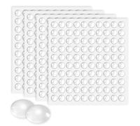 Door Bumper Pads, 400pcs Cupboard Door Stoppers 6 * 2mm Rubber Pad Stop Slamming Self Adhesive Furniture Bumpers for Cabinet