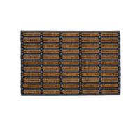 Door Butler Natural & Black Large Indoor & Outdoor Mat, (L)90Cm X (W)60Cm