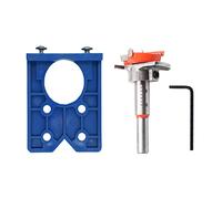 Door Cabinet Hole Opener Hinge Drilling Jig Locator Set Concealed Guide for Carpentry Woodworking Tool 35mm Locator Tool Kit Set Concealed Guide Woodworking Opener Door Cabinet Accessories Tools