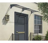 Door Canopy 2.4x0.75m Awning Rain Shelter Front Back Porch Grey Frame Neo