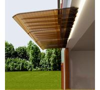 Door Canopy Awning, Modern Design Outdoor Shelter for Front Door and Patio, Self-Cleaning Rain Cover, 50x290cm