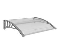 Outsunny Door Canopy Awning Outdoor Window Rain Shelter For Door 100 X 80Cm, Grey