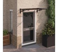 vidaXL Door Canopy Black 239x90 cm Polycarbonate