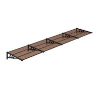 Door Canopy Front Door Porch Awning Canopy Awning Black Polycarbonate vidaXL