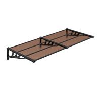 (199 x 90 cm) vidaXL Door Canopy Front Door Porch Awning Canopy Awning Black Polycarbonate