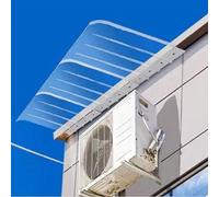 Door Canopy Invisibility Shelter Roof Polycarbonate Awning Canopy Self Cleaning,Flat Surface mounting Under The Eaves Rain Shelter Cover from Natural Elements Snow and Winds (40 x 70 cm)