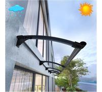 Door Canopy Outdoor,Large Gutter Front Door Canopy,Outdoor Front Door Patio Sun Shetter,Aluminium Bracket,UV Rain Snow Protection,for doors and windows,100x280cm/39x110in