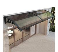 Door Canopy Outdoor, Porch Canopy Waterproof/UV Protection, Front Door Canopy Suitable for Door Porch, Patio, Roof, Outdoor, Easy to Install,Black Plastic Steel Frame,A-80x240cm