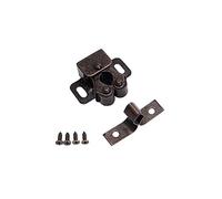 Door Catch, 20pcs Double Roller Cupboard Door Latch, Hardware Roller Cabinet Catch with Screws for Wardrobe, Home Furniture Cupboard (Bronzed)