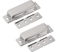 Door Catch, Push Opener,Cupboard Latch,2pcs Magnetic Mini Stainless Steel Cabinet Magnets Heavy Duty Drawer Latches (Color : A, Size 2pcs)(C)