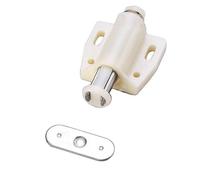 Door Catch, Push Opener,Cupboard Latch, 6 Pack Magnetic Touch Open White Drawer Spring Loaded Closure for Cabinet Wardrobe Room Kitchen (Color : D, Size 6PCS(A)