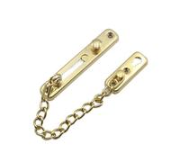 Door Chain Door Chain Lock Stainless Steel Security Guard Spring Anti Theft Press Heavy Duty Polished Latch Screw Accessories(Gold)