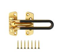 Door Chain, Gate Lock for Front Door, Swing Bar Door Guard Lock, Security Latch for Home Hotel, Prevents Forced Entry, Gold