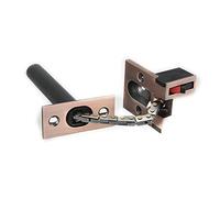 Door Chain Internal Door Lock, Heavy Duty Zinc Alloy Door Chain Lock Concealed Security Bolt Latch Multicolor(Red Patina)
