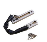 Door Chain Latch Anti-Theft Stainless Steel Hotel Safety Guard Security Lock Limiter Tools Hardware for Home Doors(Model B Silver)