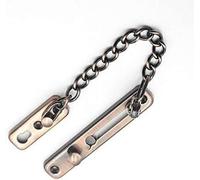 Door Chain Lock,Internal Door Lock,Anti-Theft Door Chain, 1pc Red Security Door Chains Hardened Welded for Security Guard for Home with Slide Bolt + Screws(Red)