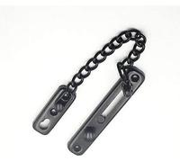 Door Chain Lock,Internal Door Lock,Anti-Theft Door Chain, 1pc Red Security Door Chains Hardened Welded for Security Guard for Home with Slide Bolt + Screws(Black)