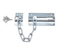 Door Chain Lock | Internal Door Restrictor/Limiter | Security Chain Lock for Front Door or UPVC Doors | 1 Piece of Chrome Plated Steel Door Safety Chain with Complete Fittings