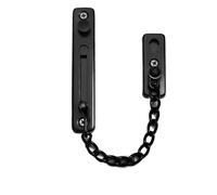 Door Chain Lock Stainless Steel Anti-Theft Door Chain Lock Home Security Guard Bolts Latch Door Latch Anti-Theft Chain for Inside Door(Black)