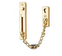 Door Chain Lock Stainless Steel Anti-Theft Door Chain Lock Home Security Guard Bolts Latch Door Latch Anti-Theft Chain for Inside Door(Gold)