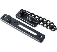 Door Chain Restrictor Lock, Stainless Steel Door Chain Bolt Gate Latches Restrictors Multicolor(Black)
