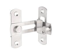 Door Chain Slide Lock Latch, 90 Degree Hasp Door Lock Stainless Steel Sliding Door Chain Lock Safety