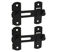 Door Chains 2pcs Door Latch Barrel Bolt Door Chain Lock Heavy Duty Metal Fence Door Buckle Lock(10X7X0.17CM)