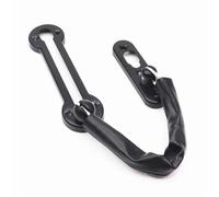 Door Chains for Front Door Stainless Steel Lock Chain Door Safety Bolt Latch Security Peep Cabinet Latches DIY Home Hotel Tool(Black)