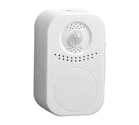 Door Chime - 3.3x2.0x1.4in Wireless Entry Alert Bell | Adjustable Volume Door Sensor Chimme With Led Indicator | Entry Alarm Chime - Home Shop Office Security Notification System